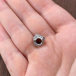 Vintage Carlo Biagi 925 Sterling Silver Pair of Dolphins Slide Bracelet Charm